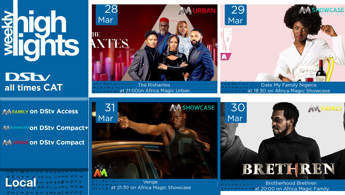 Dstv Weekly Highlights 25-31 March 2022