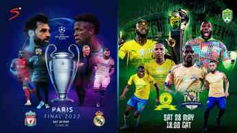 Watch the UEFA Champions League and Nedbank Cup Final