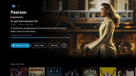 Dstv App UI Partly Watched TV Shows