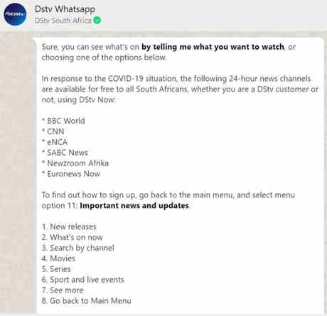Dstv Whatsapp 2