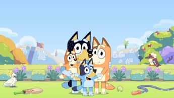 Colouring with Bluey!