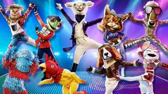 The costumes disguising The Masked Dancers 