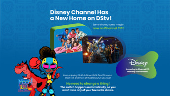 Disney Channel Moves to Channel 315 on DStv 